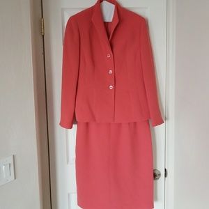 Salmon Colored Evan Picone Suit